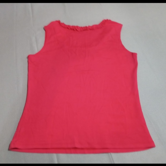 Esoterica Red Ruffled Sleeveless Top - Picture 2 of 6